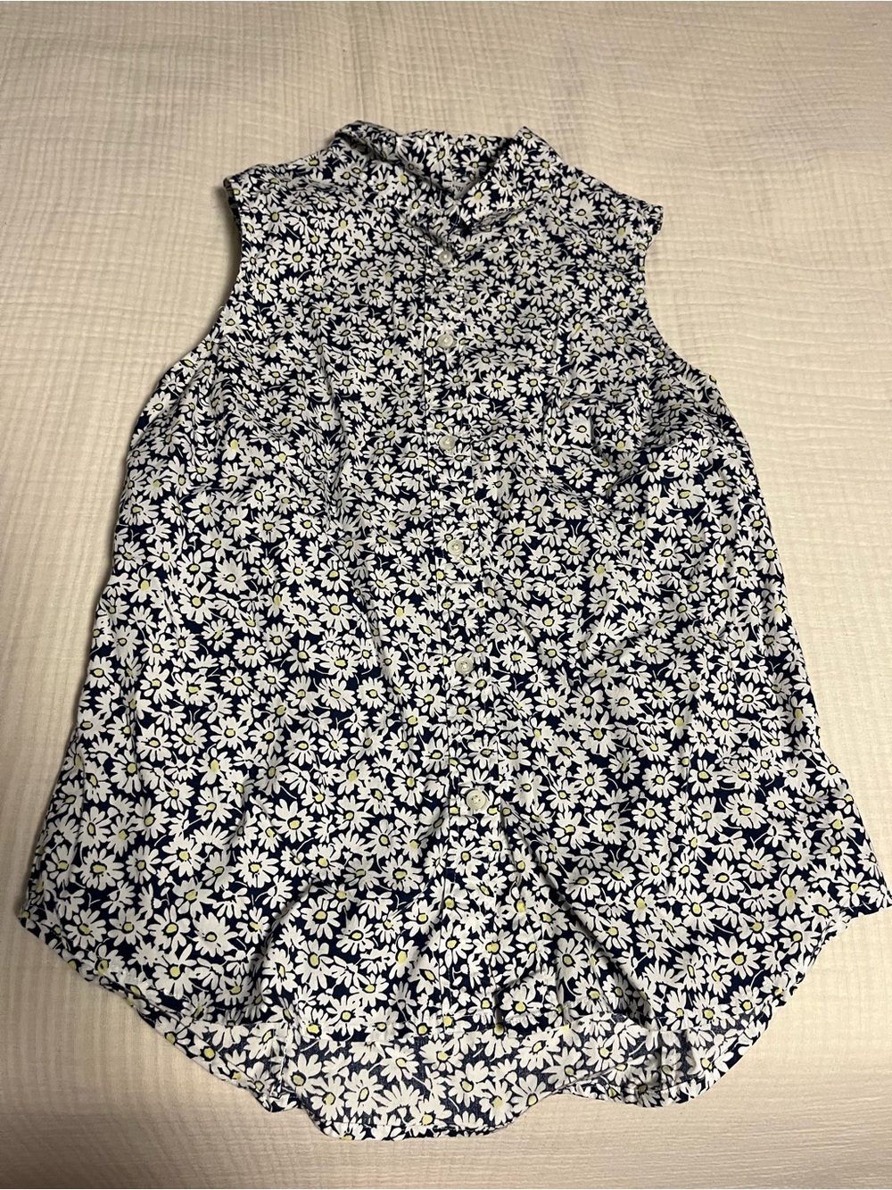 J Crew Collared Daisy Tank Top